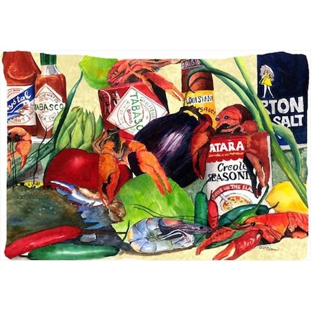 Carolines Treasures Carolines Treasures 1020PILLOWCASE 20.5 x 30 in. Spices And Crawfish Moisture Wicking Fabric Standard Pillowcase 1020PILLOWCASE